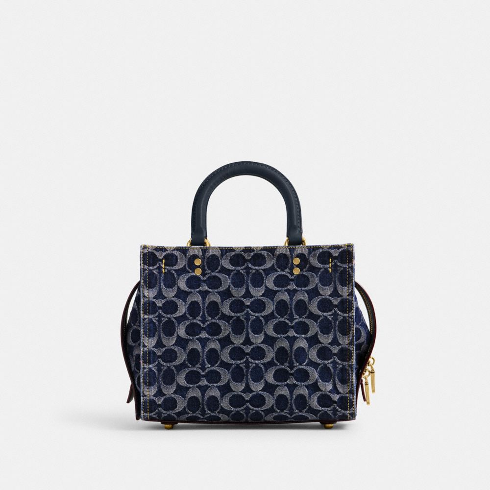 Blue Coach Rogue Bag 25 In Signature Denim Women Satchels & Top Handles | 3816PAGSV