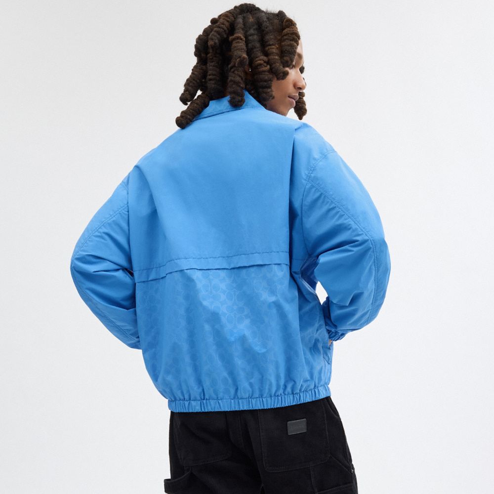 Blue Coach Windbreaker Men Jackets & Outerwear | 4506IEZBC