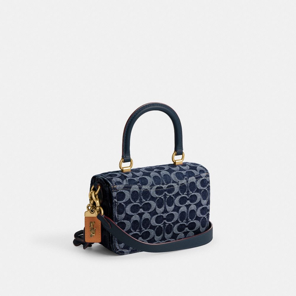 Blue / Blue Coach Rogue Top Handle Bag In Signature Denim Women Satchels & Top Handles | 2156AGJZL