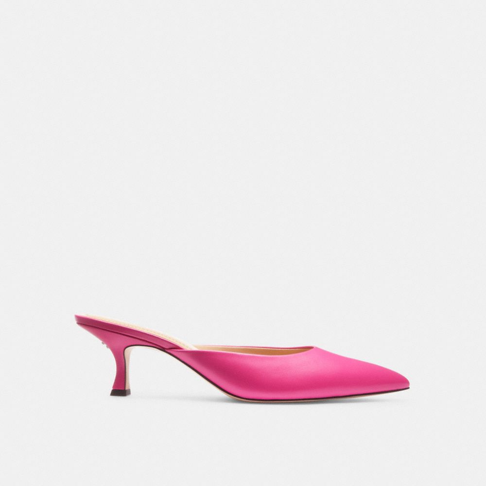 Bright Fuschia Coach Renn Mule Women Heels | 2835DCKLV