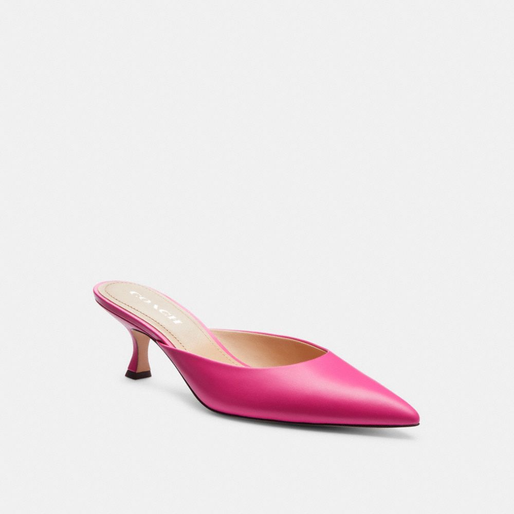 Bright Fuschia Coach Renn Mule Women Heels | 2835DCKLV