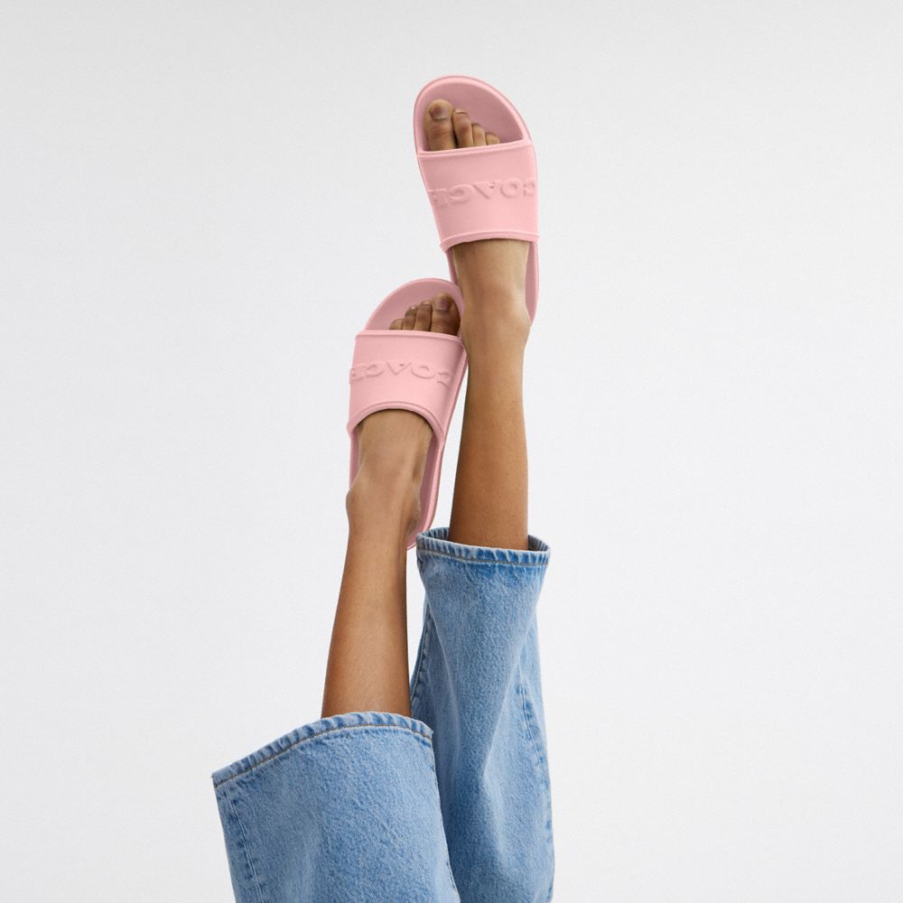 Bubblegum Coach Jesse Slide Women Sandals | 7893ONXYE