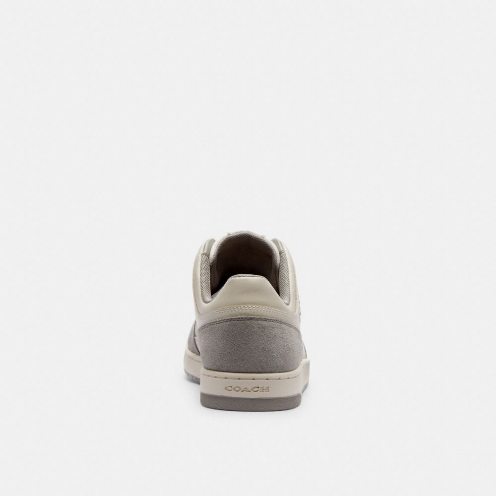 Chalk/Dove Grey Coach C201 Low Top Women Sneakers | 5704EGXUA