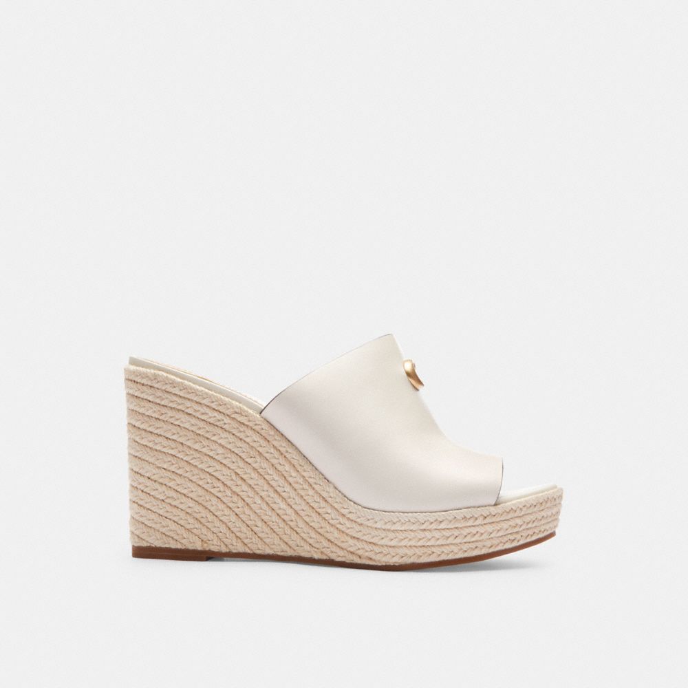 Chalk Coach Gloria Wedge Women Sandals | 8302XFQSR