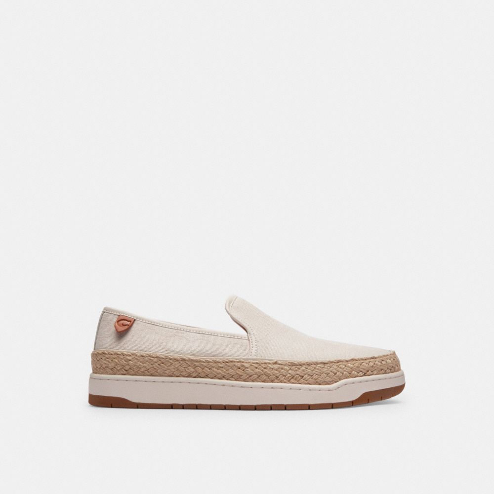 Chalk Coach Miles Espadrille In Signature Jacquard Men Loafers & Drivers | 4912XMSJF