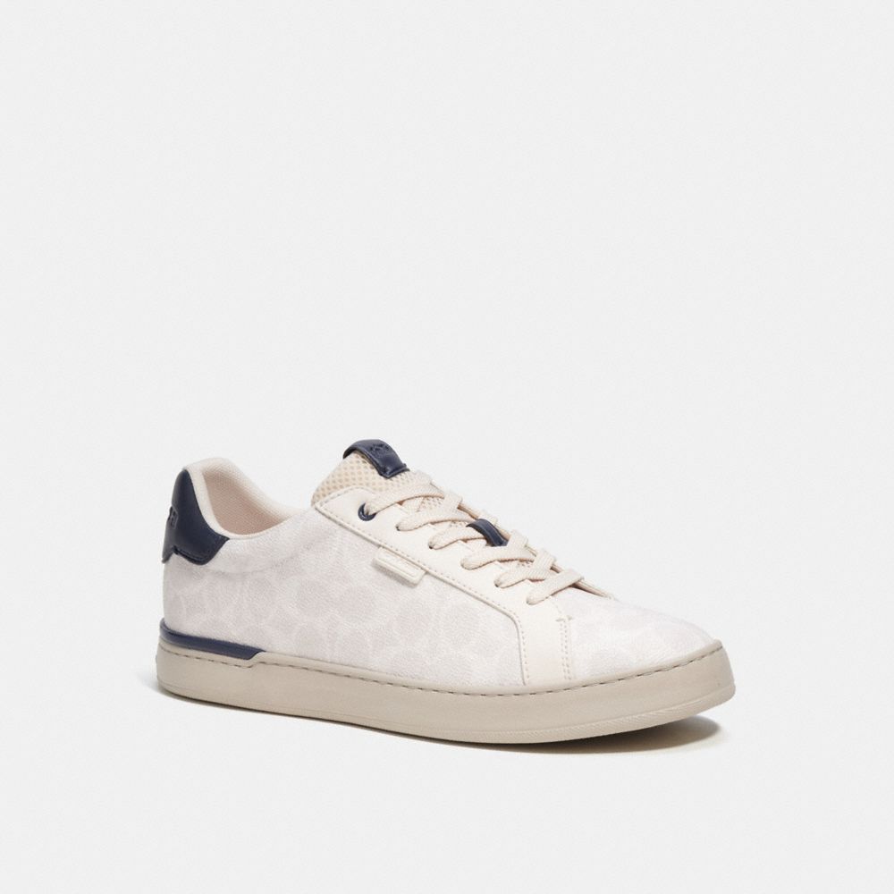 Chalk Cobalt Coach Lowline Low Top In Signature Canvas Men Sneakers | 2430XQGIP