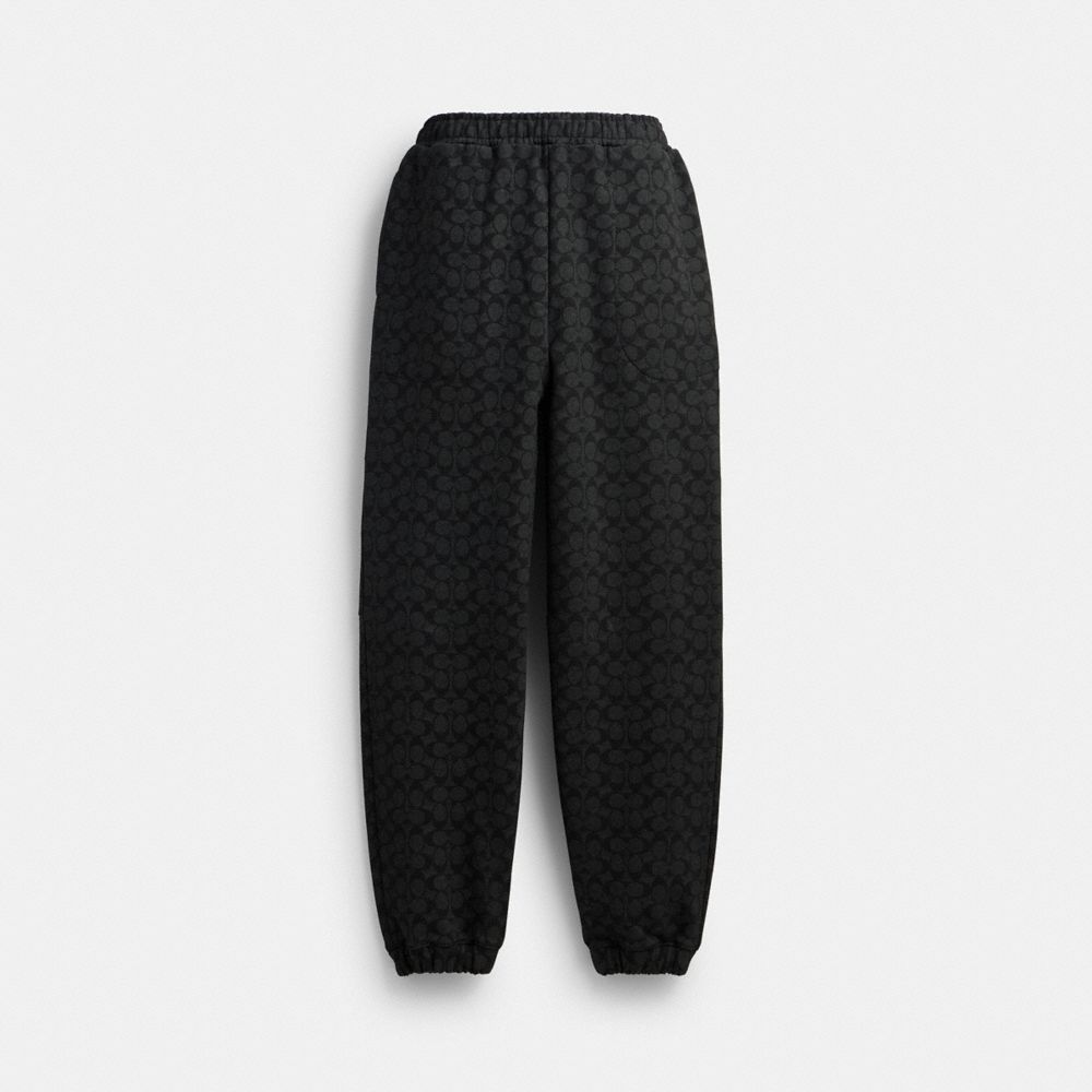 Charcoal Signature Coach Essential Signature Joggers Men Tops & Bottoms | 2459VYNXT