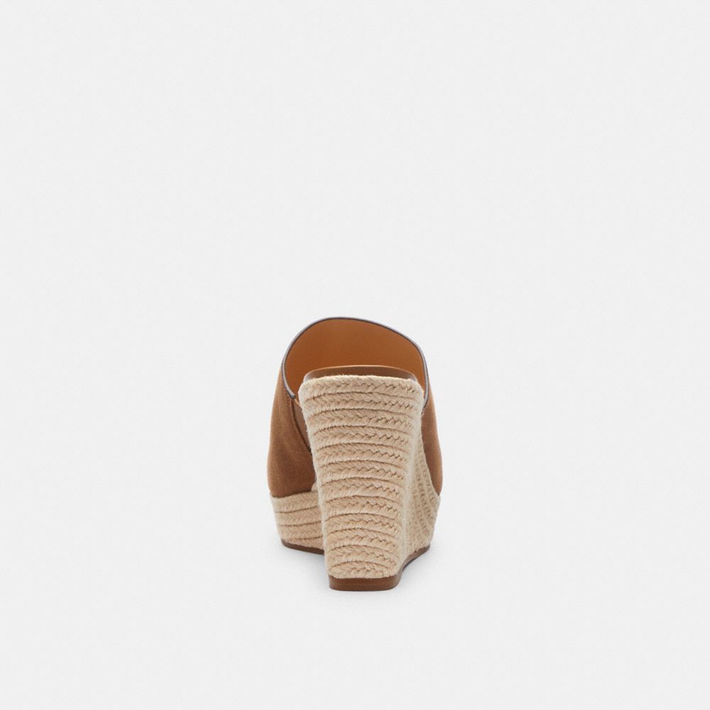 Coconut Coach Gloria Wedge Women Sandals | 3680YJGPZ