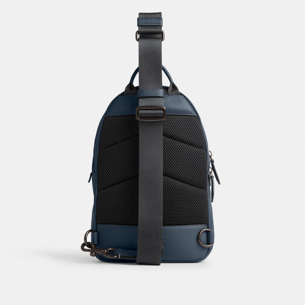 Dark Blue Coach Charter Pack Men Messenger & Crossbody | 7820XENAP