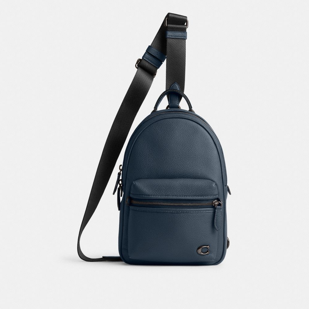 Dark Blue Coach Charter Pack Men Messenger & Crossbody | 7820XENAP