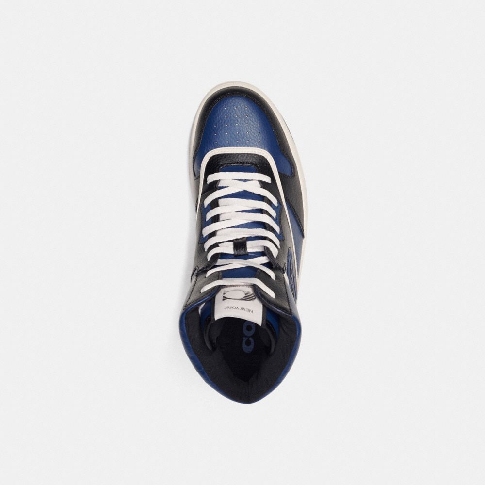 Deep Blue Coach C202 High Top Men Sneakers | 6308UAKLX