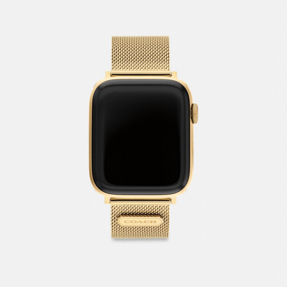 Gold Coach Apple Watch® Strap, 42 Mm And 44 Mm Men Watches | 9083PYFAX