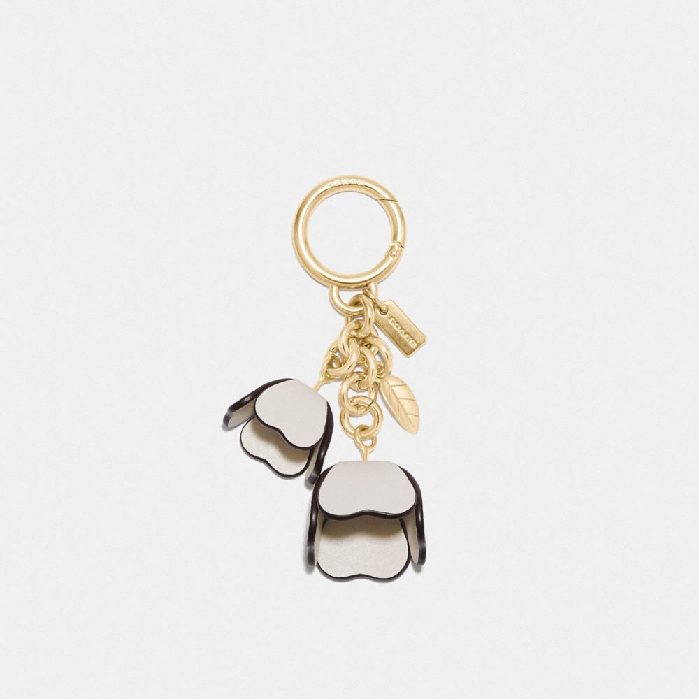 Gold Coach Essential Tea Rose Bag Charm Women Straps, Charms, and Keyrings | 7638VZXRW