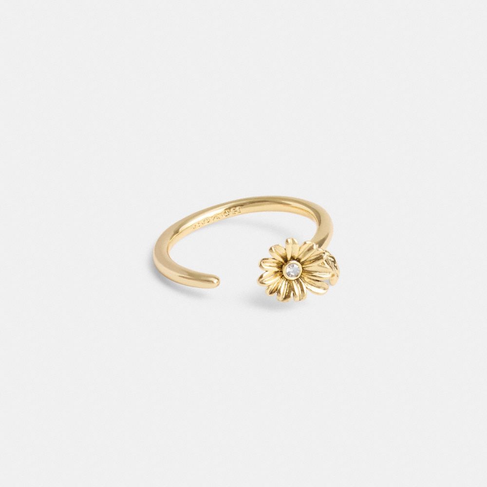 Gold Coach Garden Flower Ring Women Jewelry | 8749KGBQV