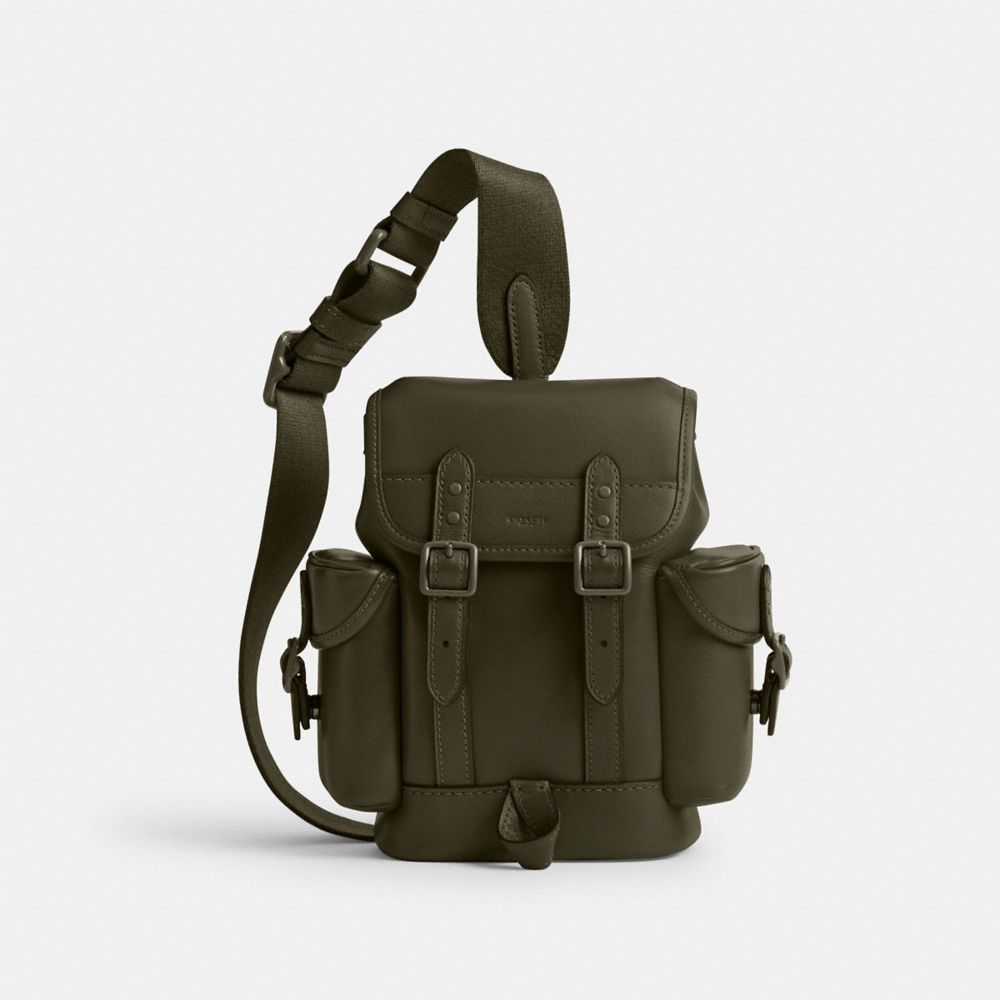 Green Coach Hitch Backpack 13 Men Messenger & Crossbody | 7052FBPEV