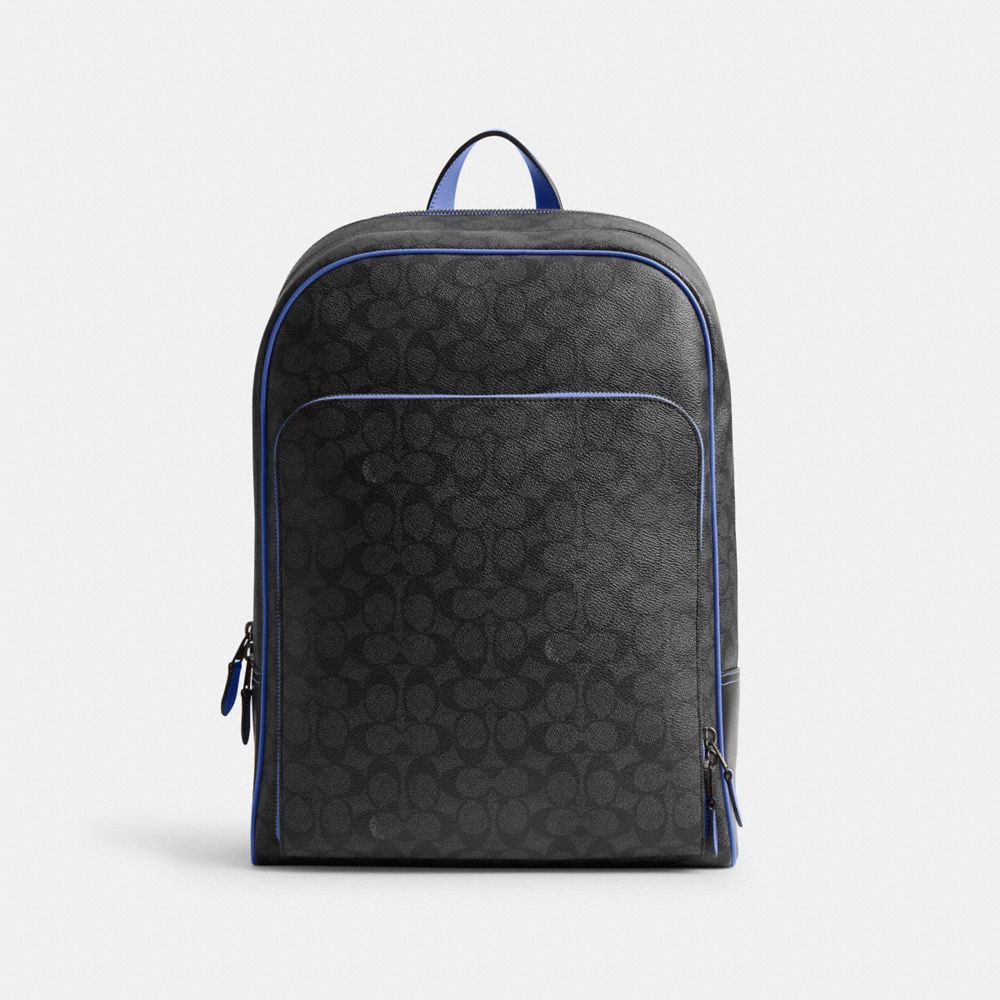 Grey Coach Gotham In Signature Canvas Men Backpacks | 5897GKBYX