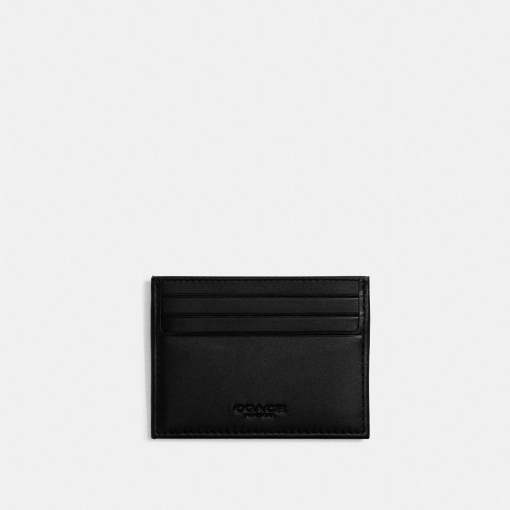 Grey / Black Coach Card Case In Signature Jacquard Men Card Cases & Money Clips | 0542QFPVB