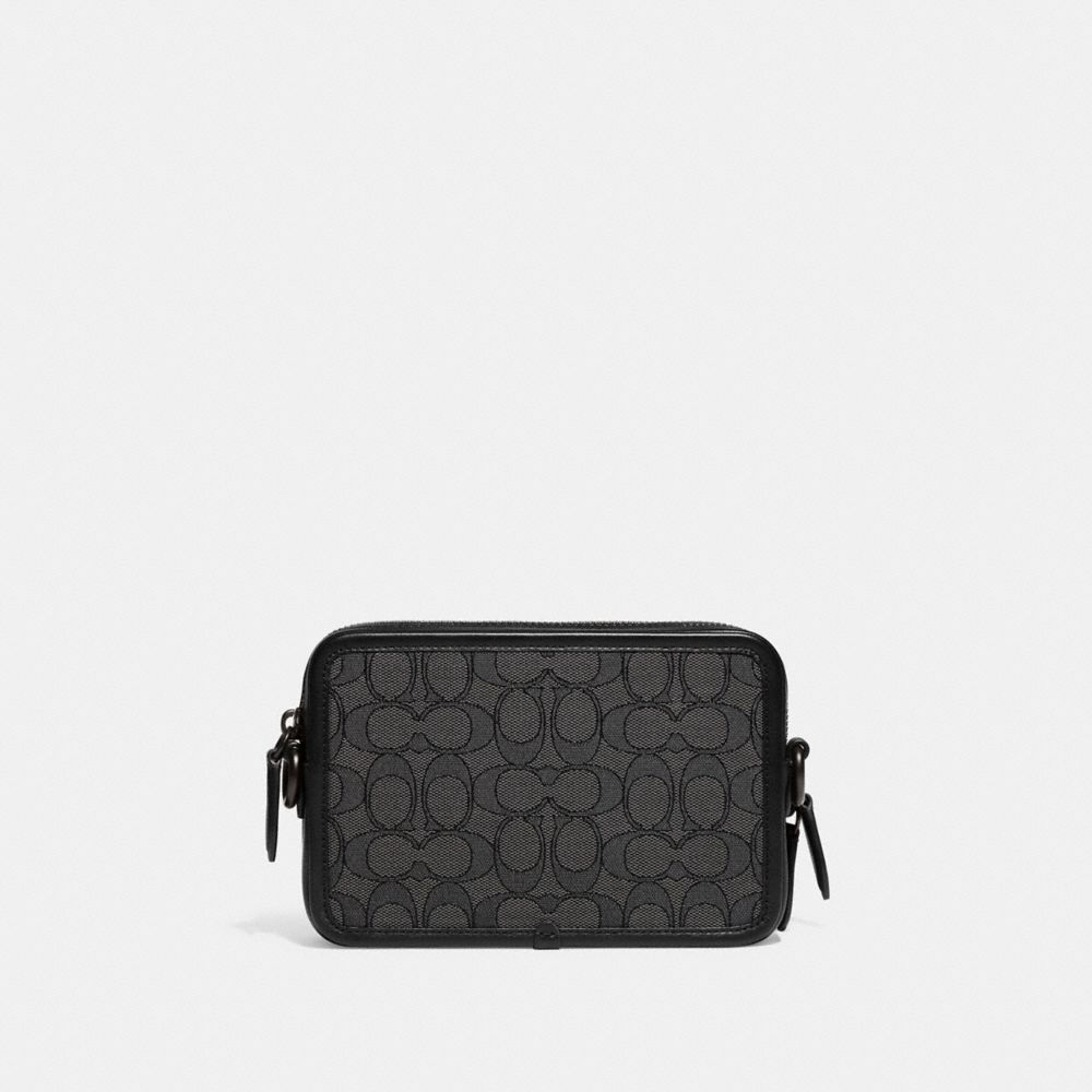 Grey / Black Coach Charter Crossbody In Signature Jacquard Women Messenger & Crossbody | 2479QVEAZ