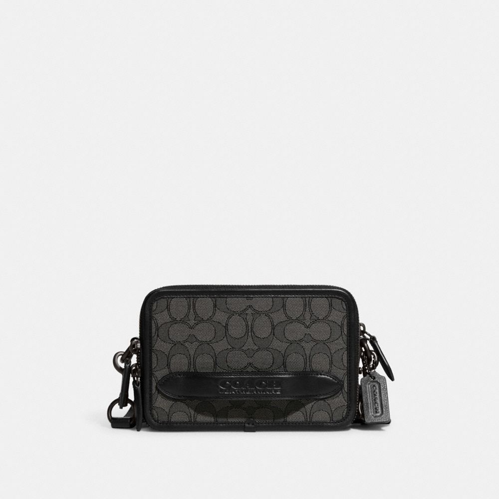 Grey / Black Coach Charter Crossbody In Signature Jacquard Women Messenger & Crossbody | 2479QVEAZ