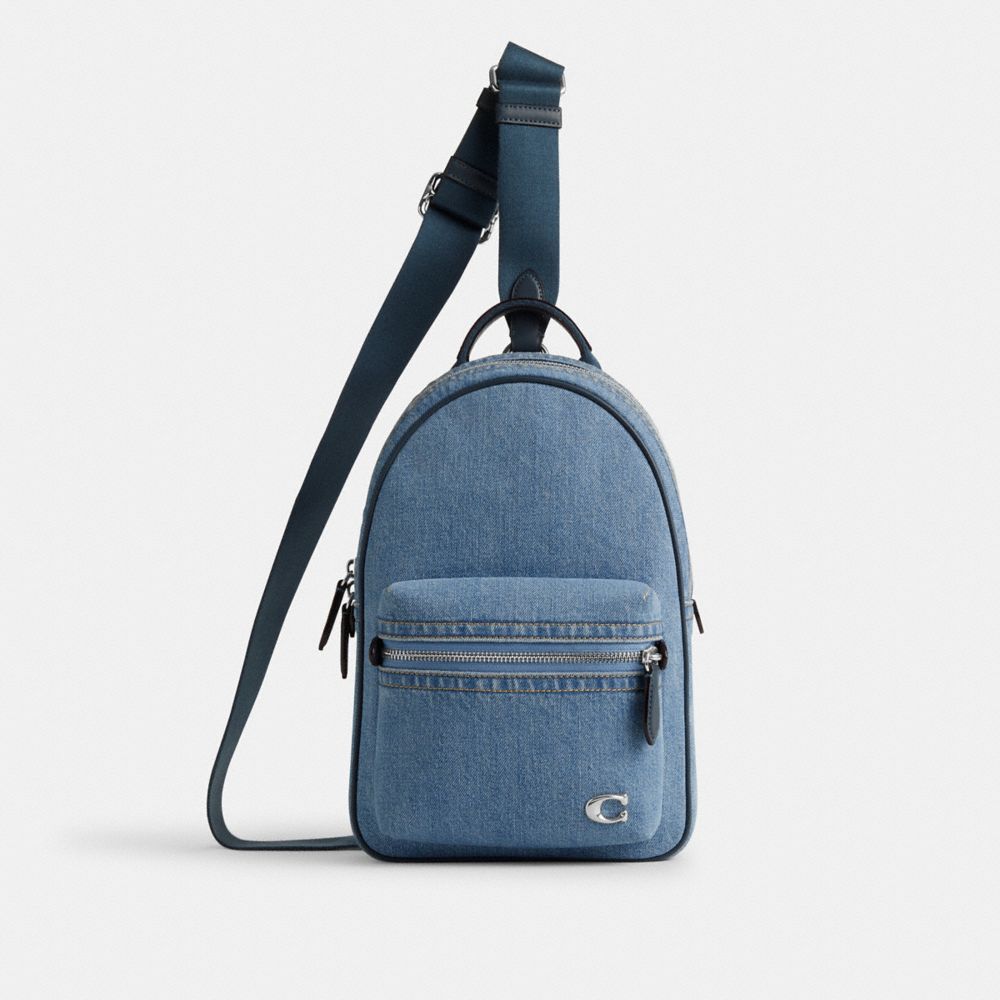 Indigo Blue Coach Charter Pack Men Messenger & Crossbody | 5423FUHQM