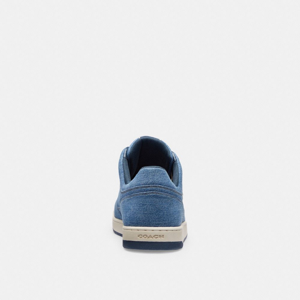 Indigo Denim Coach C201 Low Top Women Sneakers | 3728FLMJY