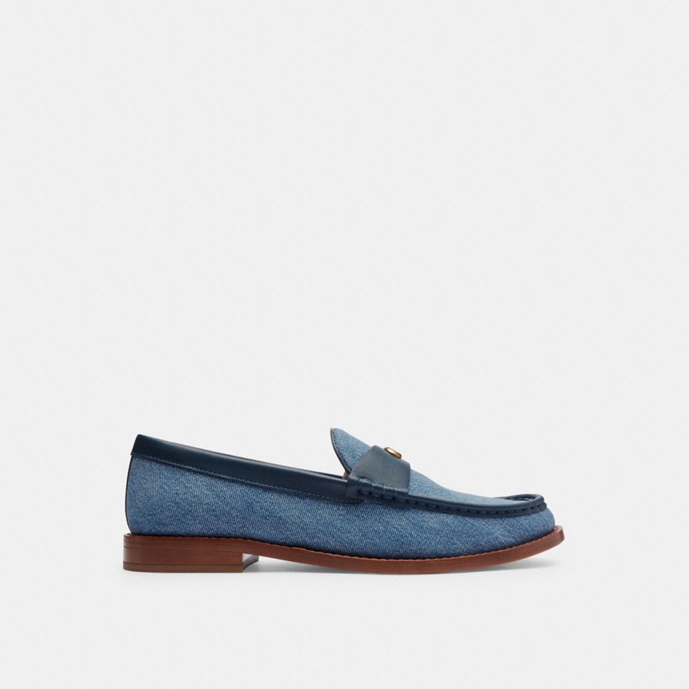 Indigo Denim Coach Jolene Loafer Women Flats & Loafers | 0461FDRYS