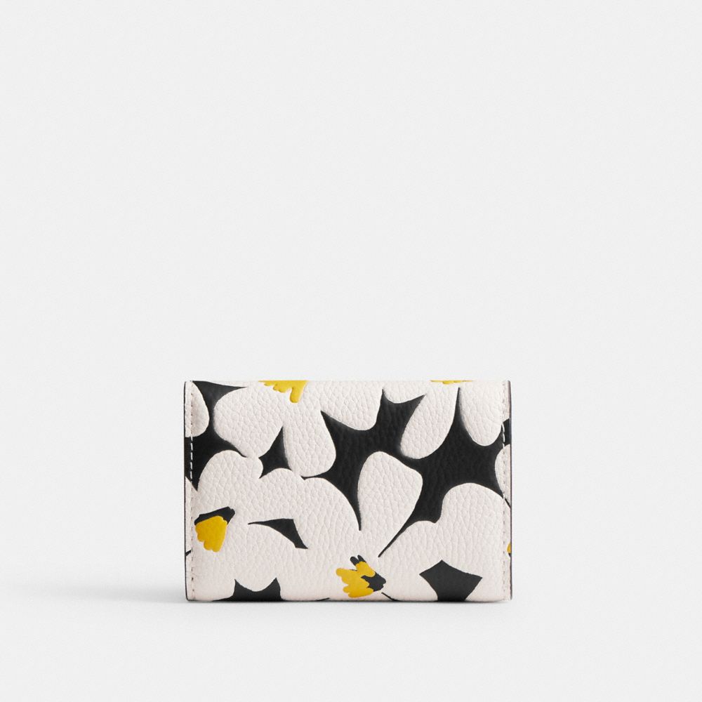 Multicolor Coach Essential Mini Trifold Wallet With Floral Print Women Small Wallets | 2698RNAUS