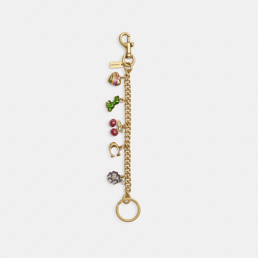 Multicolor Coach Motif Chain Bag Charm Women Straps, Charms, and Keyrings | 3260SEUDI