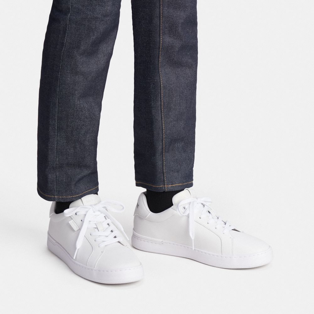 Optic White Coach Lowline Low Top Men Sneakers | 8904BJNQU