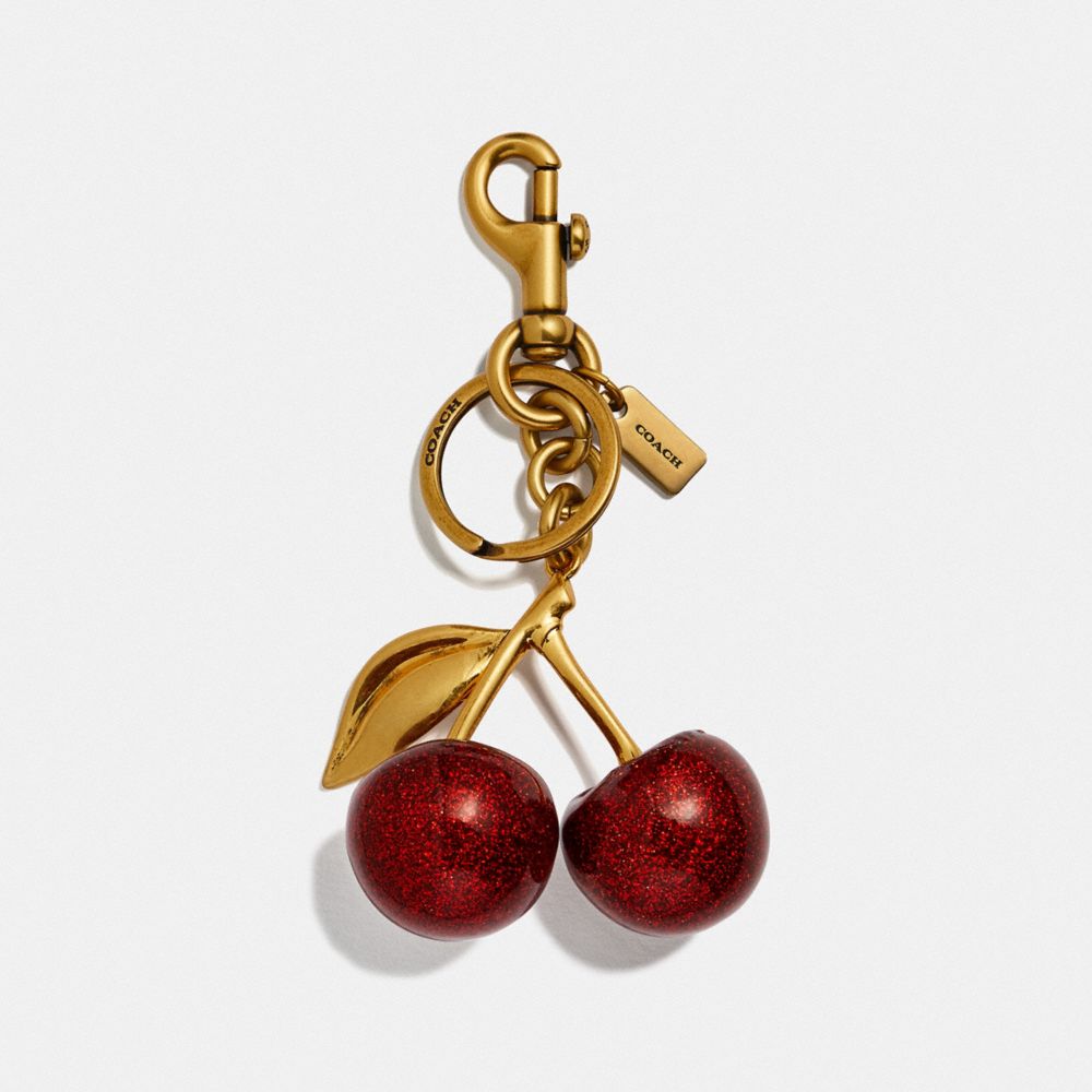 Red Coach Cherry Bag Charm Women Straps, Charms, and Keyrings | 9352VAKRD