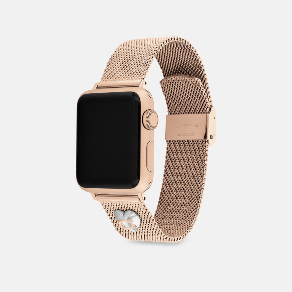 Rose Gold Coach Apple Watch® Strap, 38 Mm, 40 Mm And 41 Mm Women Watches | 2471PTZVN