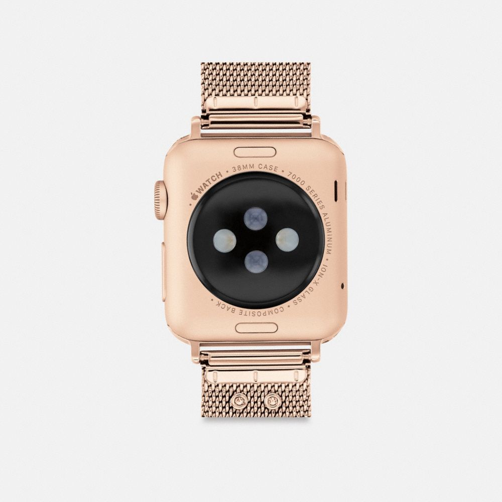 Rose Gold Coach Apple Watch® Strap, 38 Mm, 40 Mm And 41 Mm Women Watches | 2471PTZVN