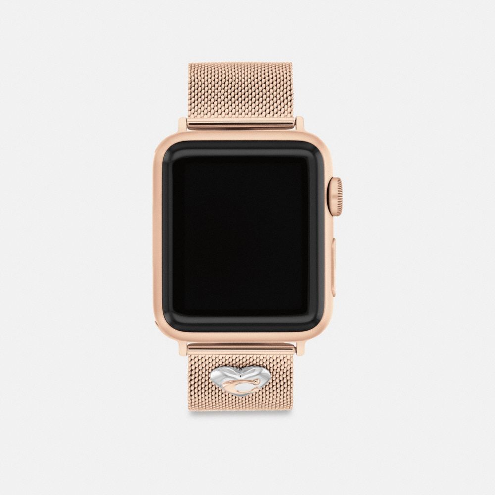 Rose Gold Coach Apple Watch® Strap, 38 Mm, 40 Mm And 41 Mm Women Watches | 2471PTZVN