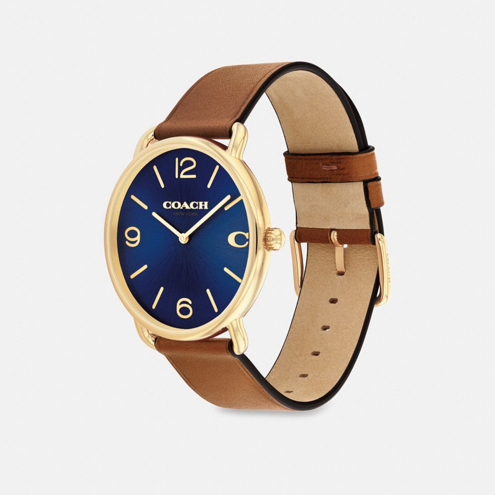 Saddle/Navy Coach Elliot Watch, 41 Mm Men Watches | 2948SUYWA