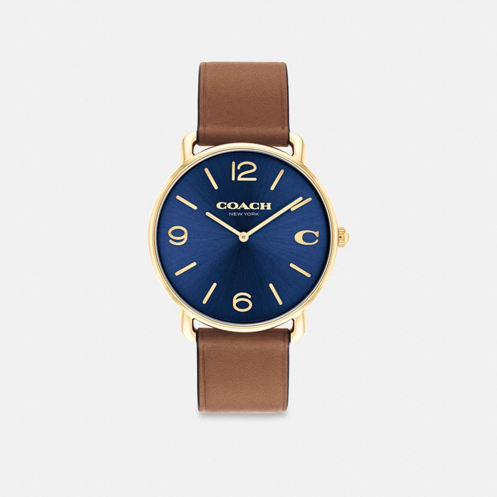 Saddle/Navy Coach Elliot Watch, 41 Mm Men Watches | 2948SUYWA