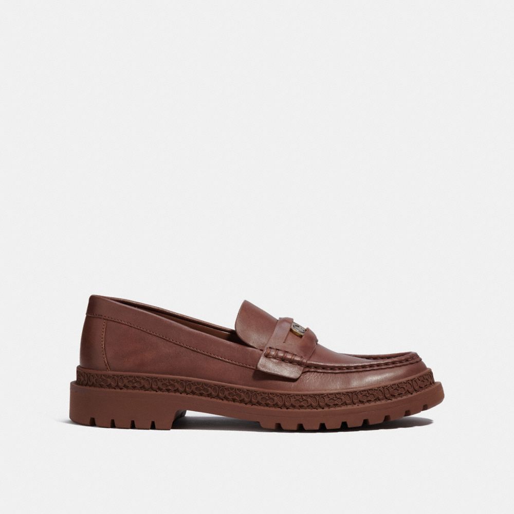 Saddle Coach Loafer With Signature Coin Men Loafers & Drivers | 8153UTPOA