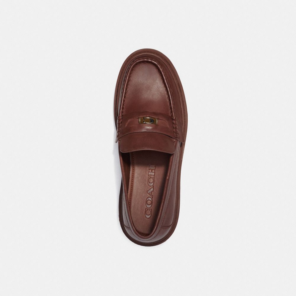 Saddle Coach Loafer With Signature Coin Men Loafers & Drivers | 8153UTPOA