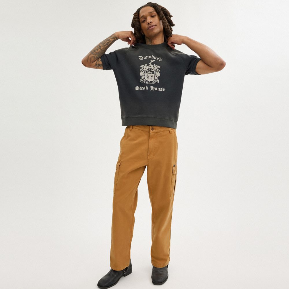 Saddle Coach Regenerative Cotton Pants Men Tops & Bottoms | 1278QAKLW