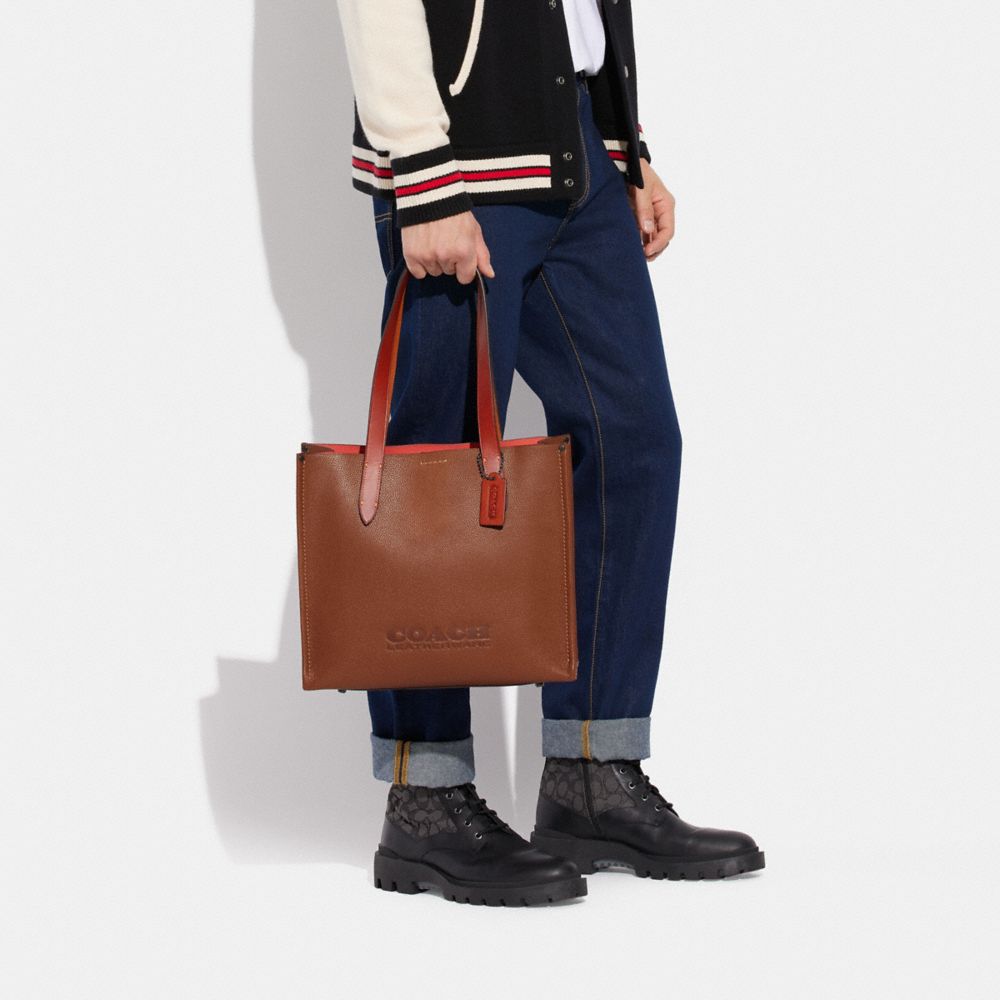 Saddle Coach Relay Tote Bag 34 Men Totes & Duffles | 9167YQDNA