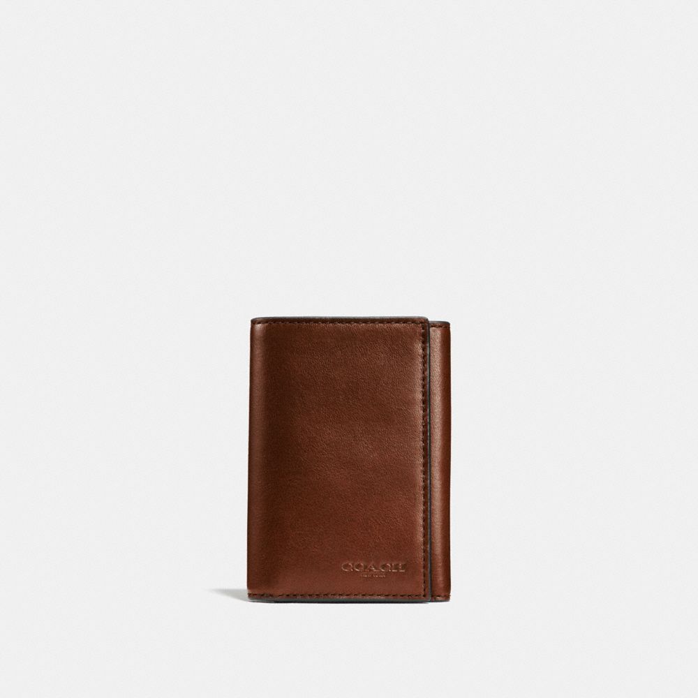 Saddle Coach Trifold Wallet Men Billfolds | 9128YFVNG