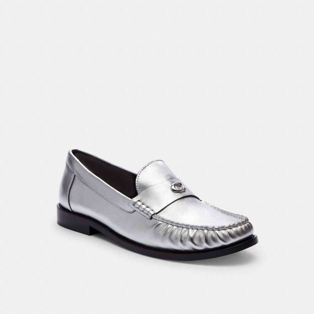 Silver Coach Jolene Loafer Women Flats & Loafers | 9538MFLSV