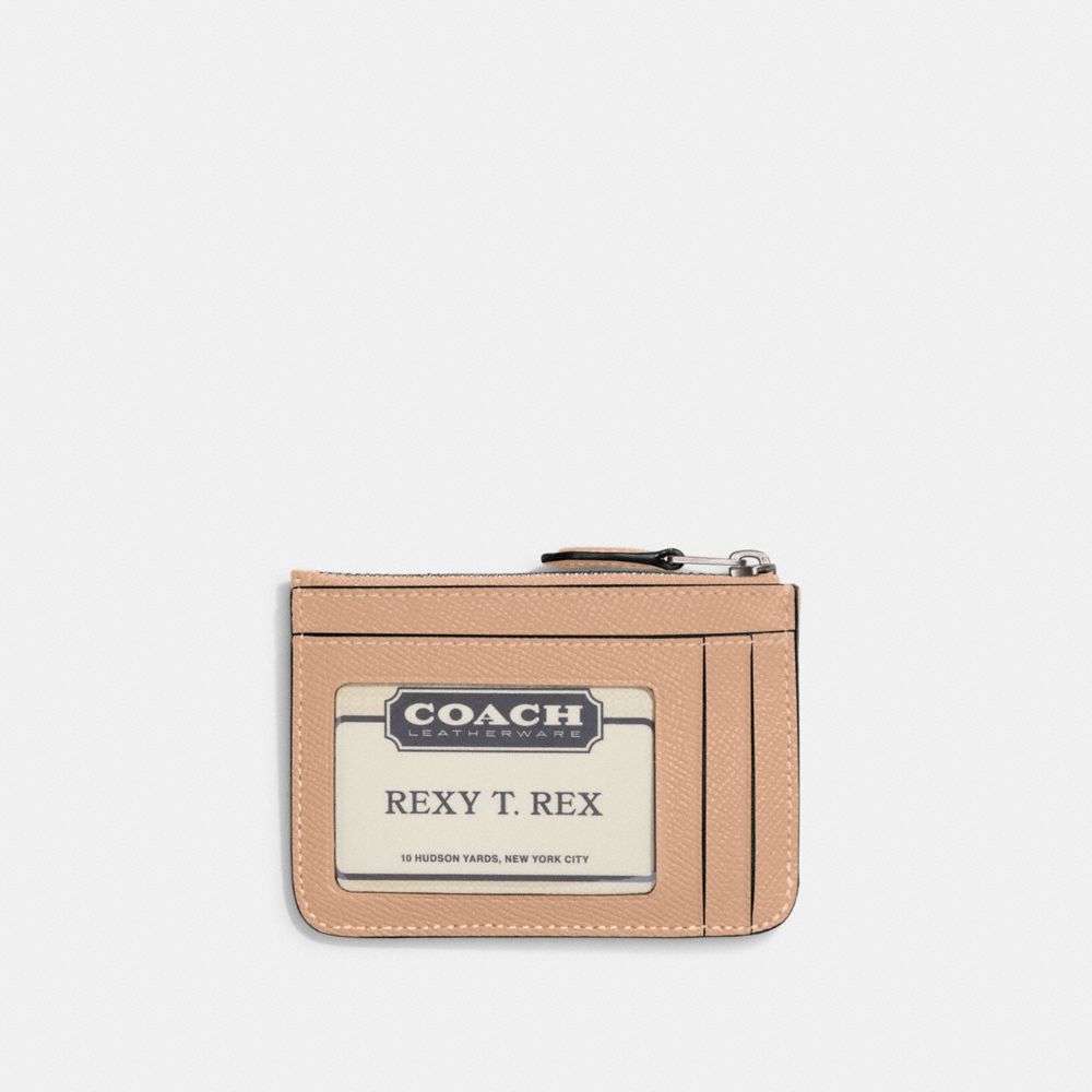 Silver Coach Mini Skinny Id Women Card Cases | 5679PZGDR