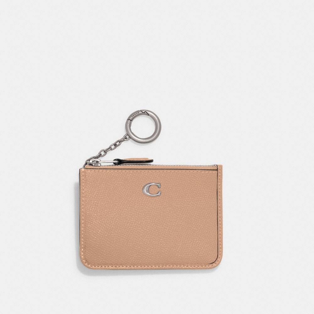 Silver Coach Mini Skinny Id Women Card Cases | 5679PZGDR