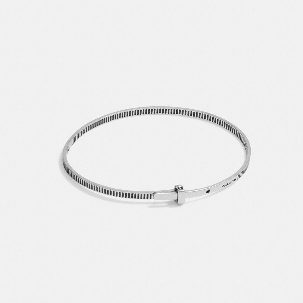 Silver Coach Sterling Silver Bangle Men Bracelet | 5962PMSEF