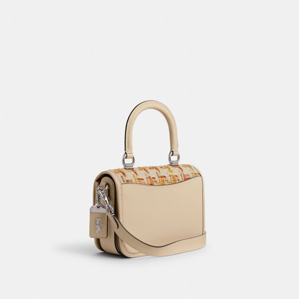 Silver / Multicolor Coach Rogue Top Handle Bag In Tweed Women Satchels & Top Handles | 8439UOLMZ