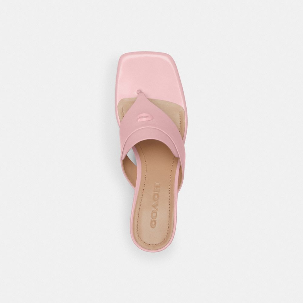 Soft Pink Coach Bree Sandal Women Sandals | 6051VLGNI