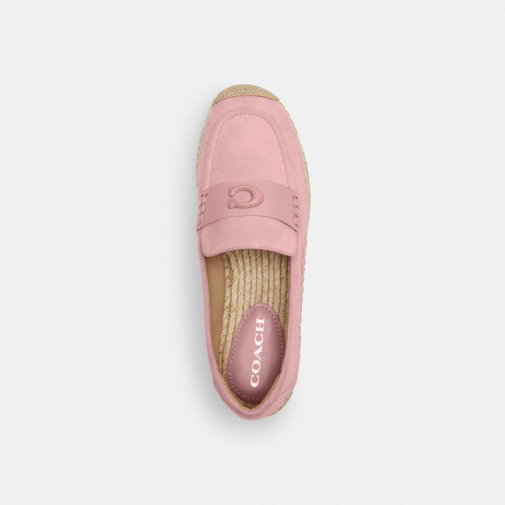 Soft Pink Coach Camilla Espadrille Women Flats & Loafers | 6823DSTFR