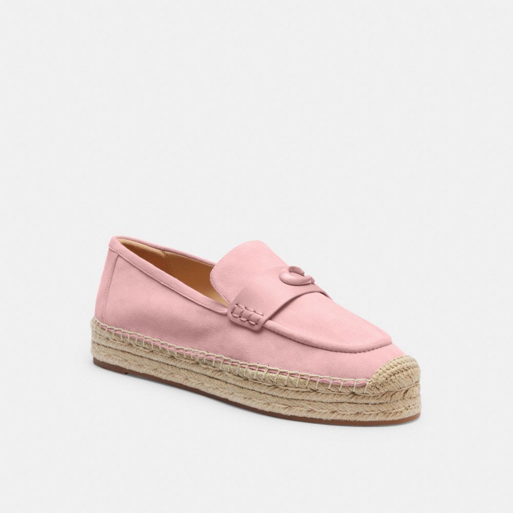 Soft Pink Coach Camilla Espadrille Women Flats & Loafers | 6823DSTFR