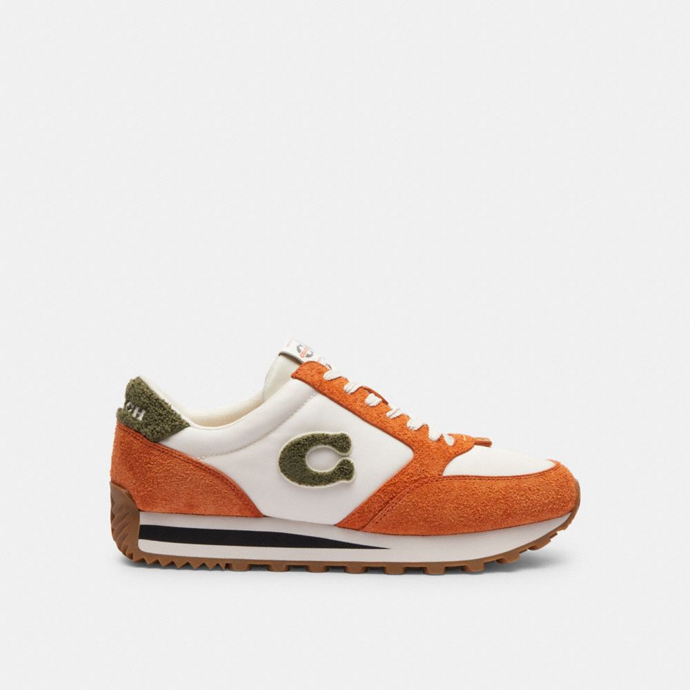 Spice Orange/Chalk Coach Runner Men Sneakers | 4291QFDLN