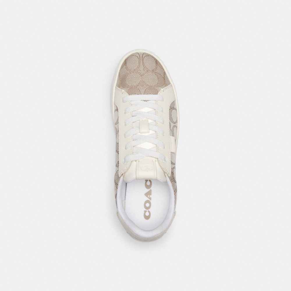 Stone/Chalk Coach Lowline Low Top Women Sneakers | 4628SYRXZ